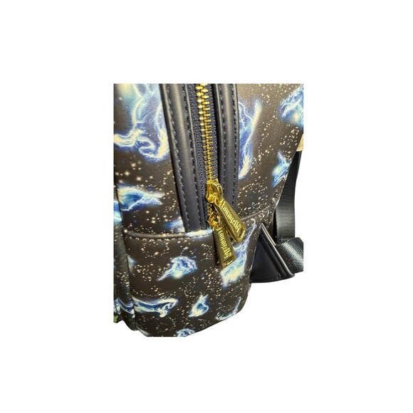 Loungefly Harry Potter Expecto Patronus Backpack All-Over Print Black Blue New main image 4